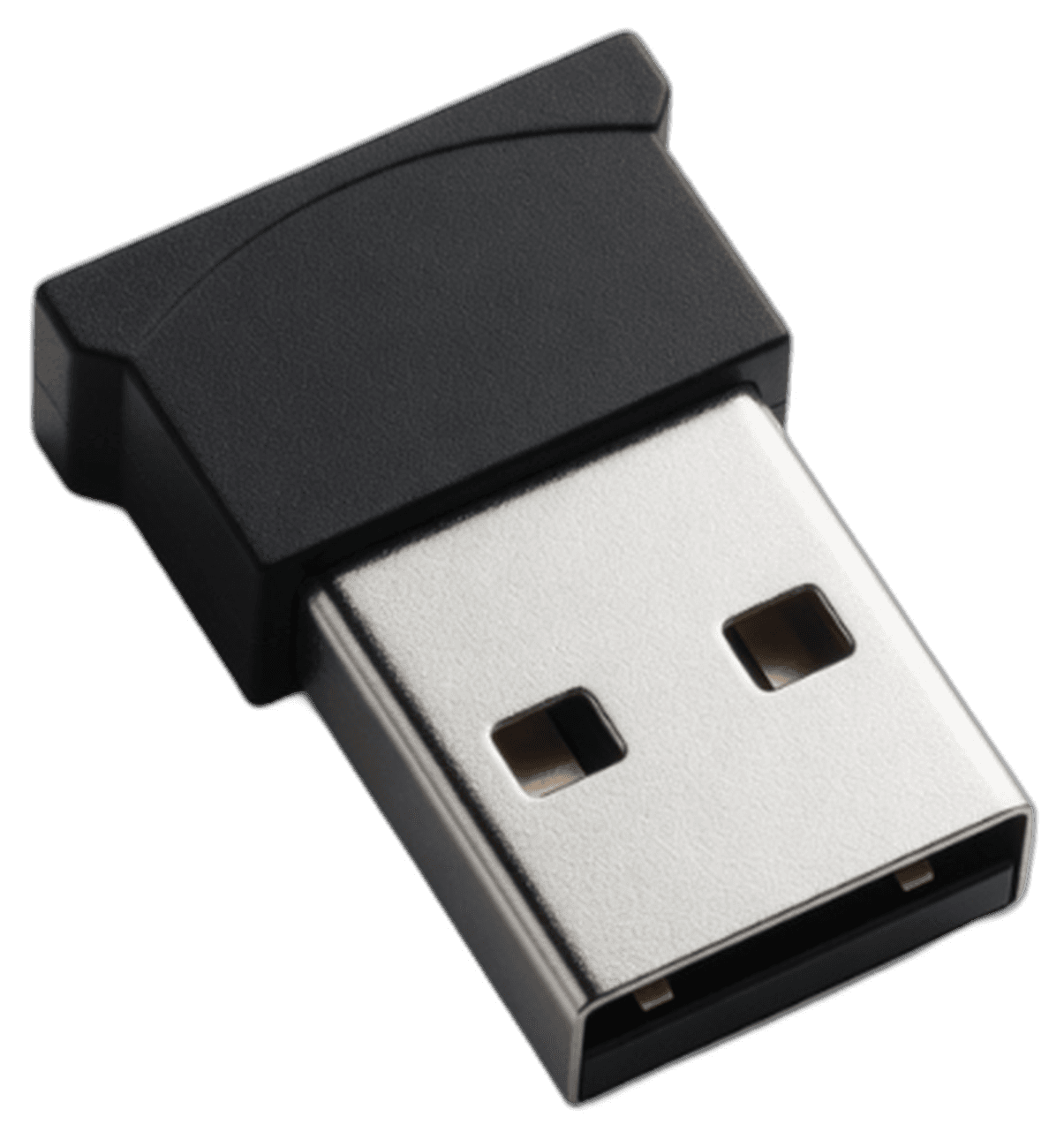 iBeacon USB, a black USB-A dongle